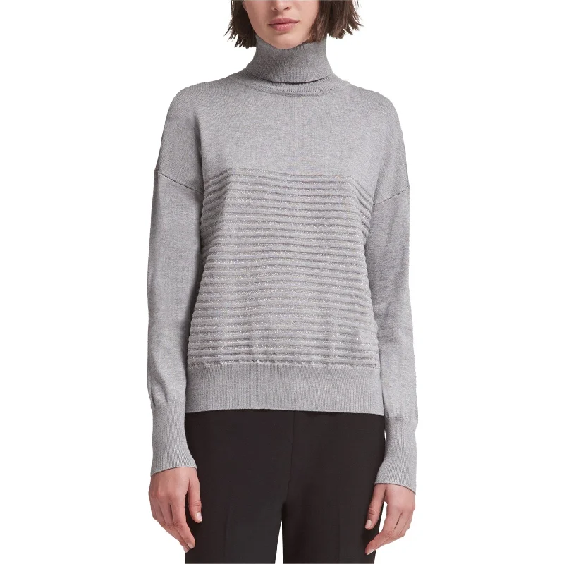 Dkny Womens Metallic Pullover Sweater