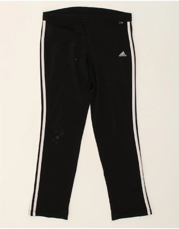 ADIDAS Womens Tracksuit Trousers UK 8 Small Black Polyester