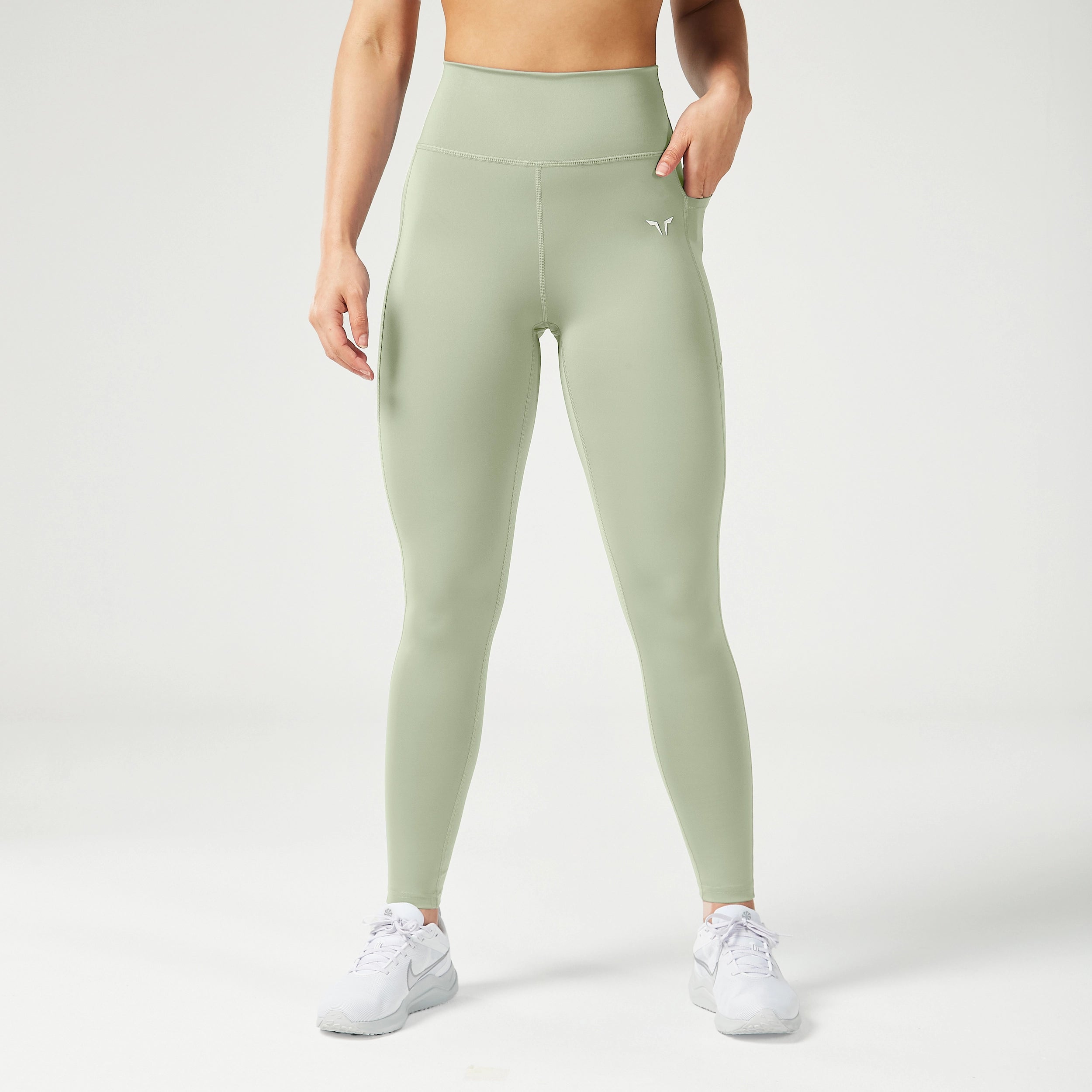 Essential High Waisted Leggings 27" - Desert Sage