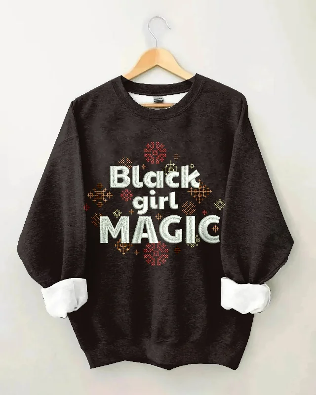 Black Girl Magic Long Sleeve Sweatshirt