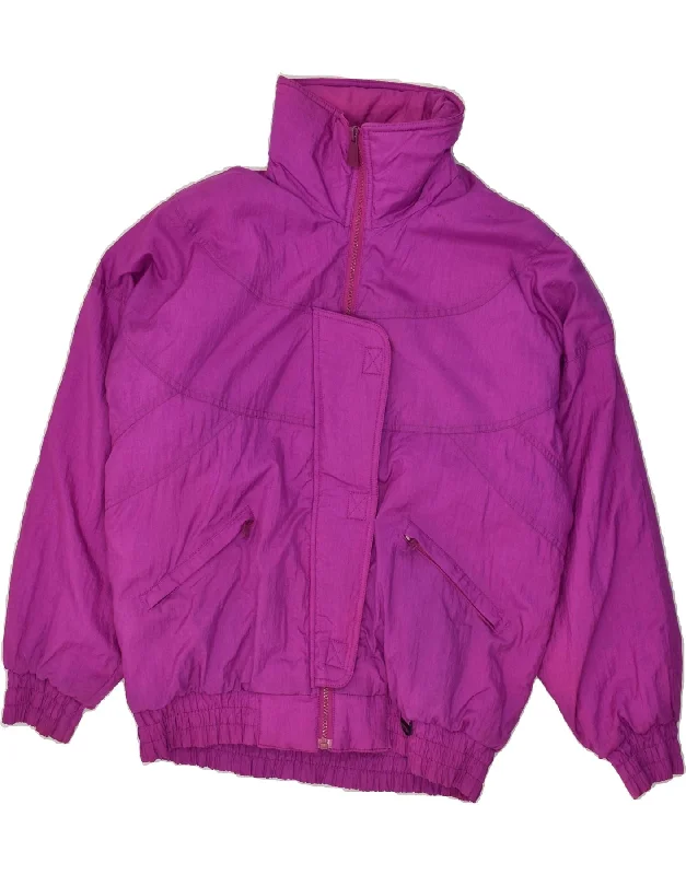 VINTAGE Womens Ski Jacket UK 16 Large Pink Nylon