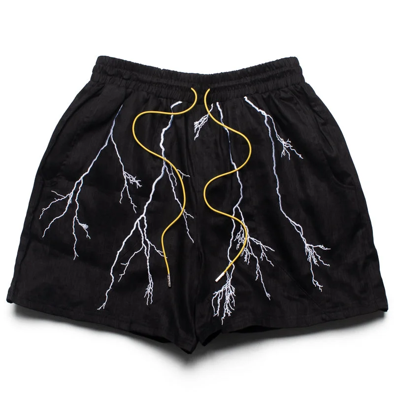 Diet Starts Monday Lightning Shorts - Black