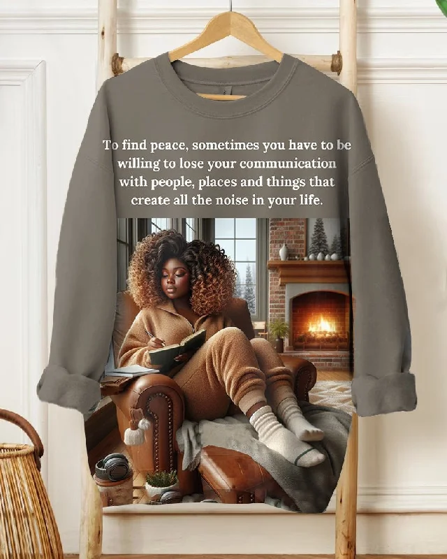 To Find Peace Long Sleeve Sweatshirt