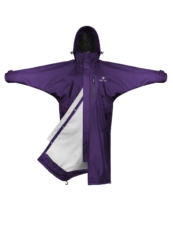 Evolution Women's | Thin Fleece | Stowaway Hood | Purple