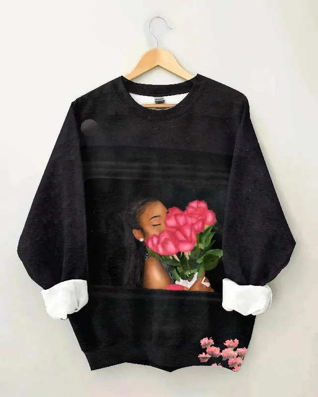 Give Yourself Flowers Long Sleeve Sweatshirt