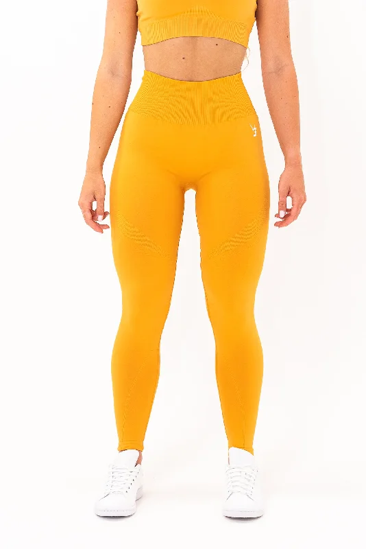 Unlimited Seamless Leggings - Orange