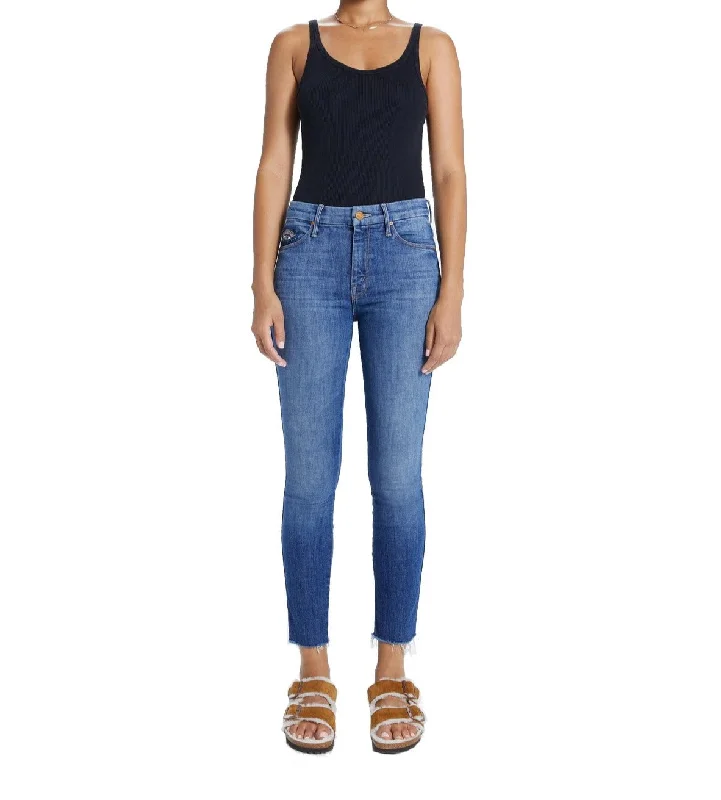 High Waisted Double Looker Ankle Fray - Fruit Carts