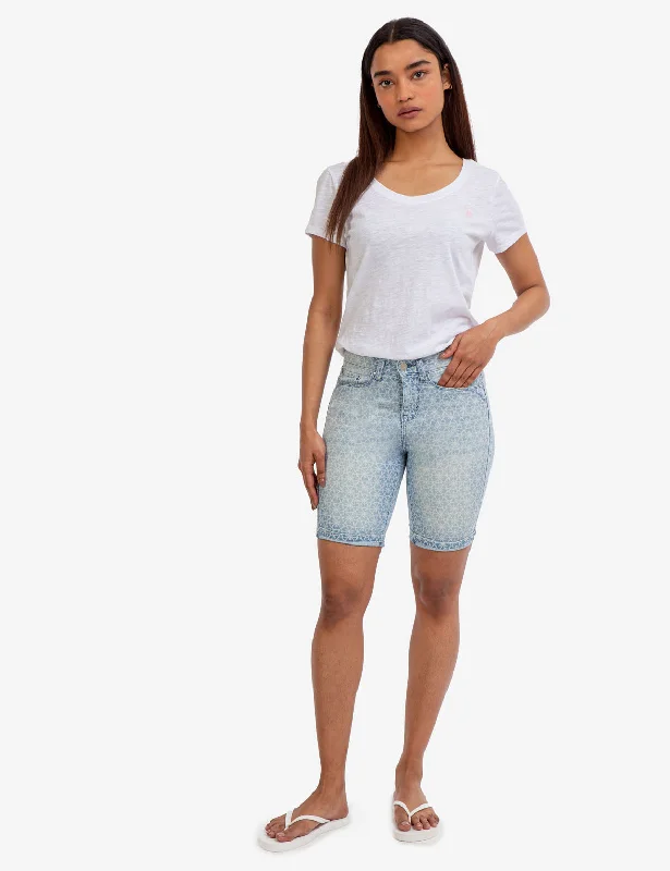 STRETCH DENIM SHORTS