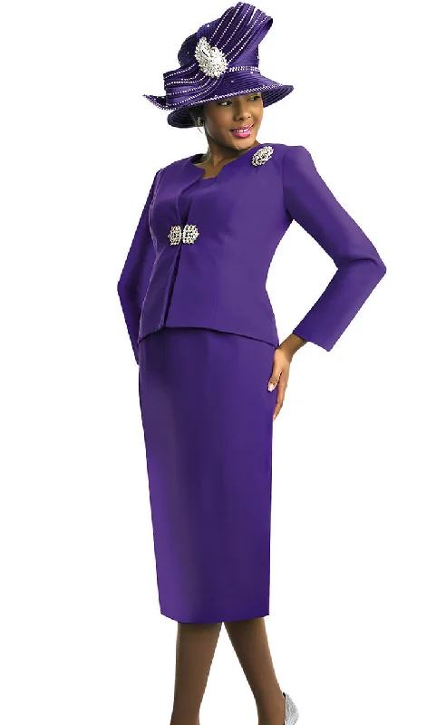 Lily And Taylor Suit 3052-Purple