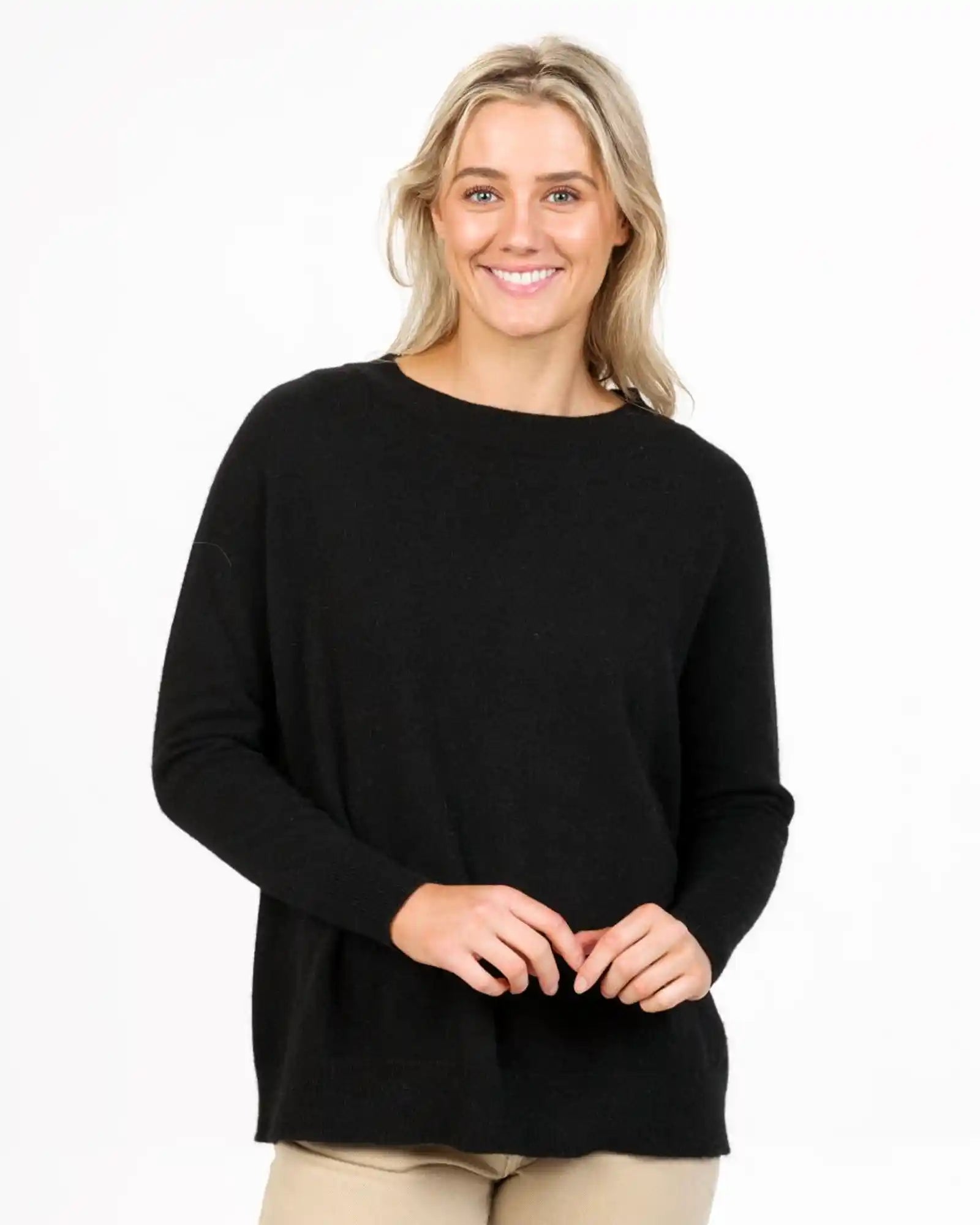 Black Women's Lounge Sweater - NB816