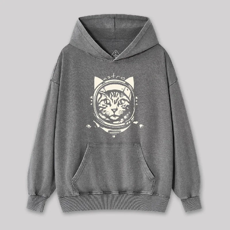 Astro Cat Washed Hoodie