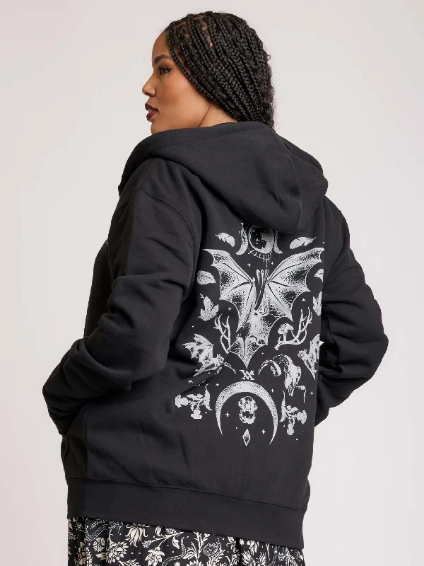 Bats in the Belfry Zip Up Hoodie