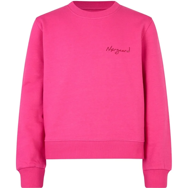 Mads Nørgaard Organic Sweat Talinka Stone Sweatshirt Fuchsia Purple