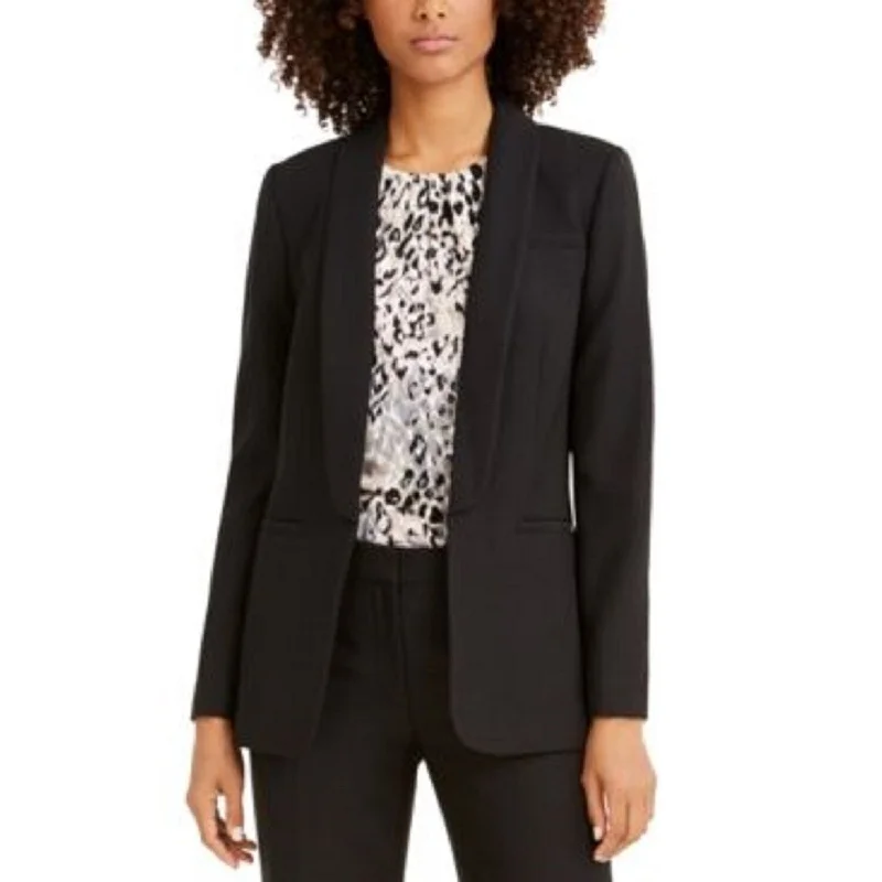 Calvin Klein Women's Parker Twill Blazer Black Size 0