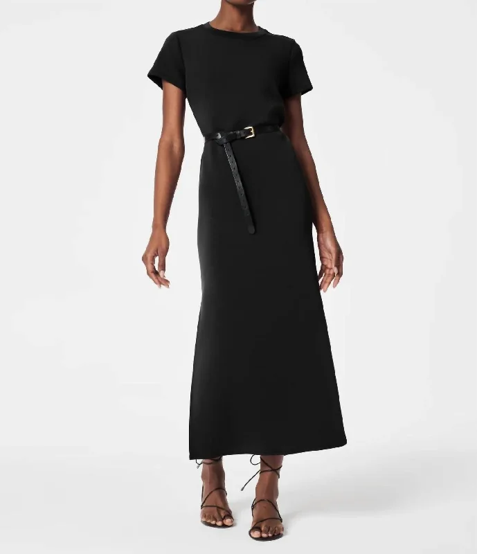 Airessentials Maxi T- Shirt Dress In Very Black