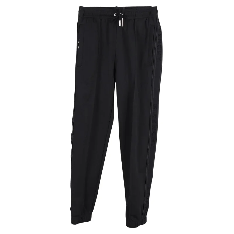 Givenchy Webbing Jogger Sweatpants in Black Polyester