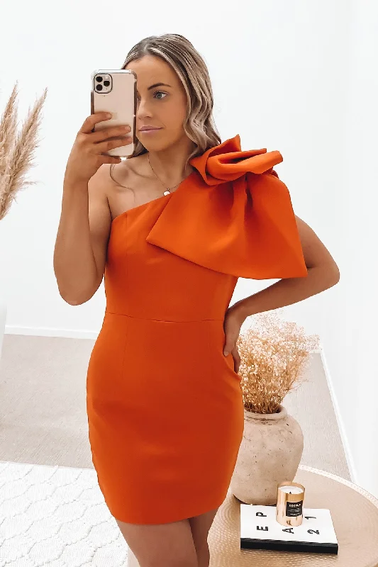 On The Low Dress Orange